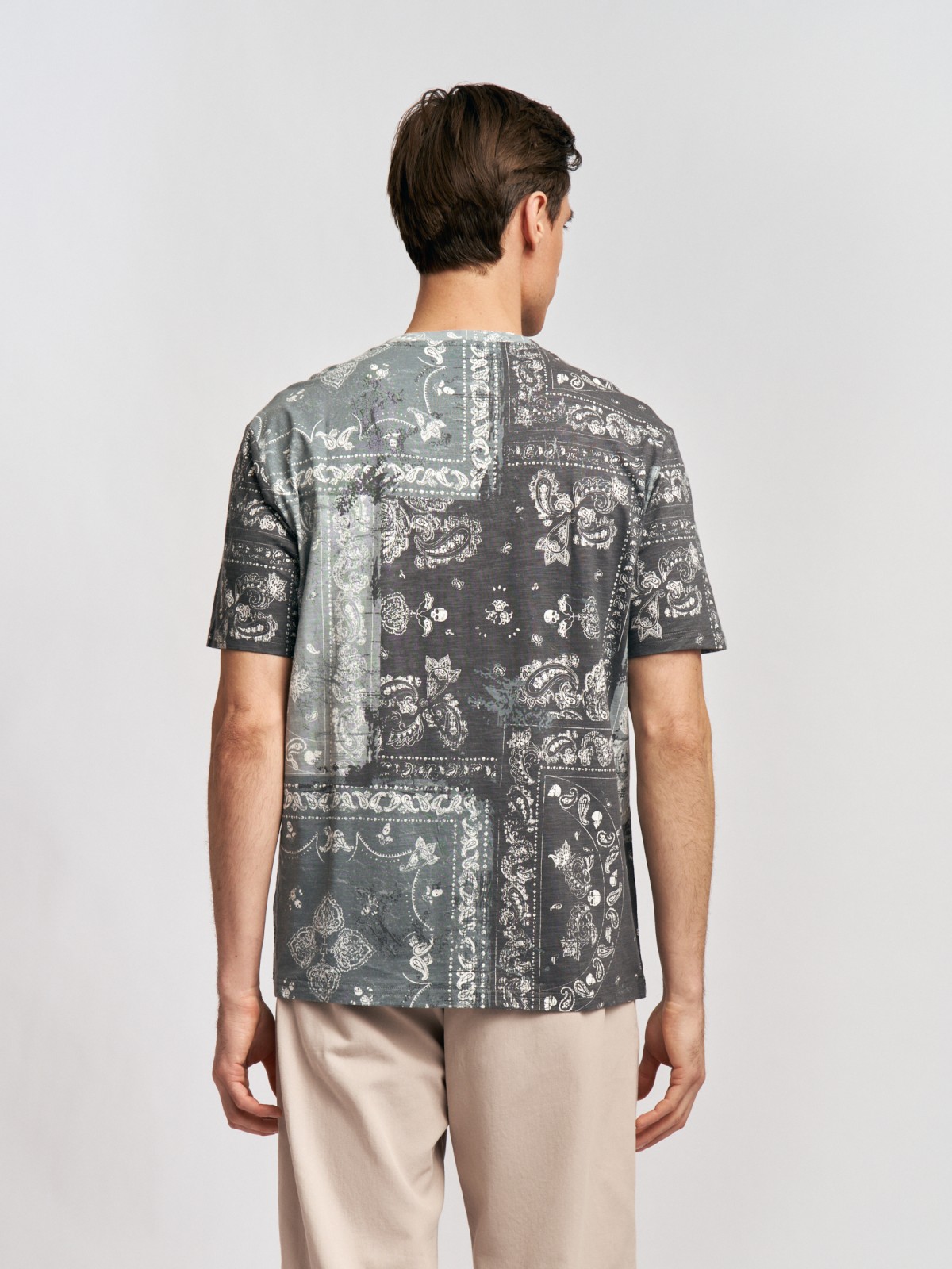 Футболка из хлопка с принтом