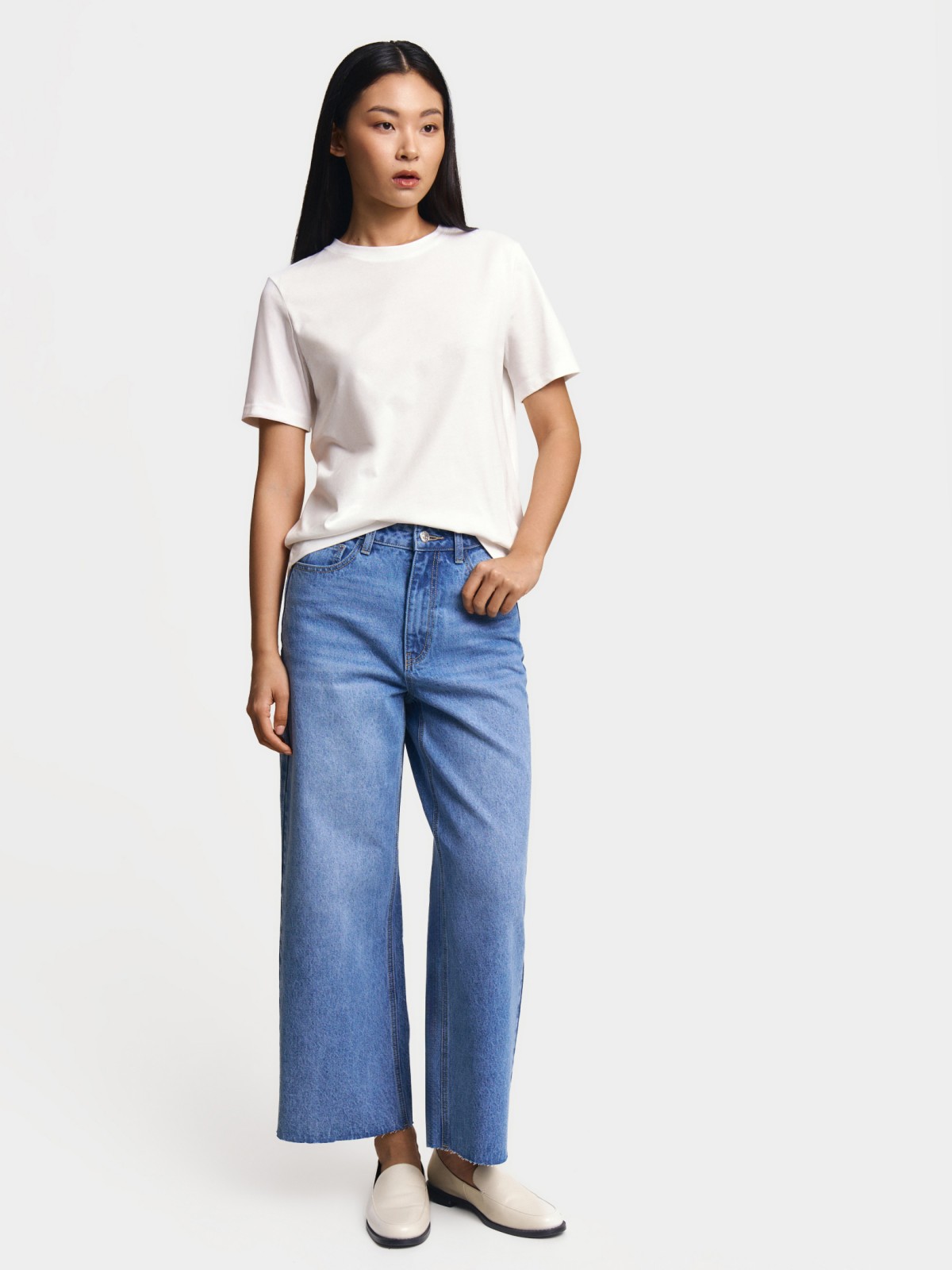 Футболка из хлопка однотонная