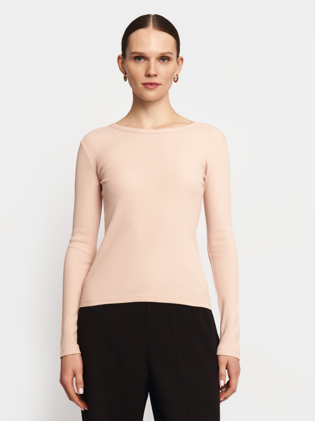 Трикотажный лонгслив из хлопка