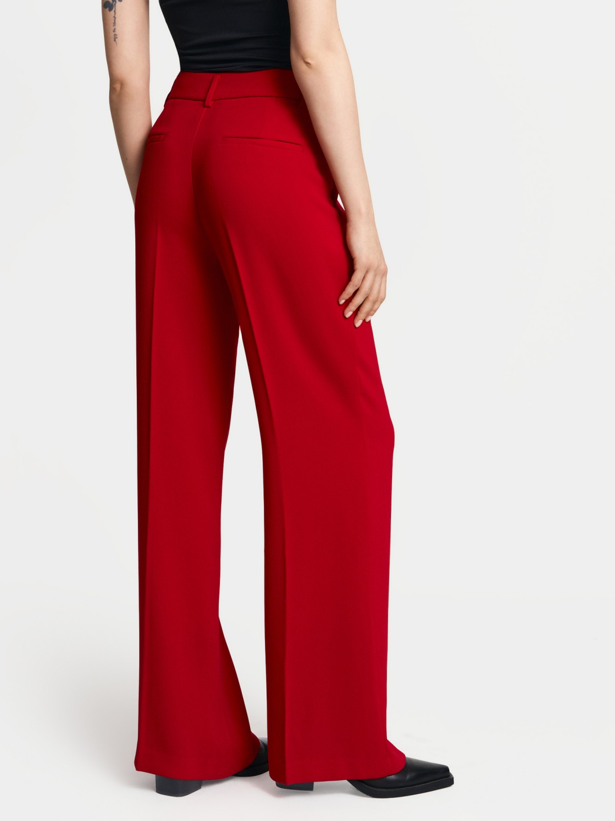 Брюки фасона Bootcut со стрелками