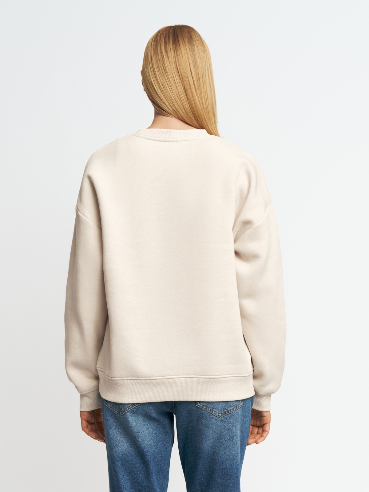 Базовый утеплённый свитшот с начёсом