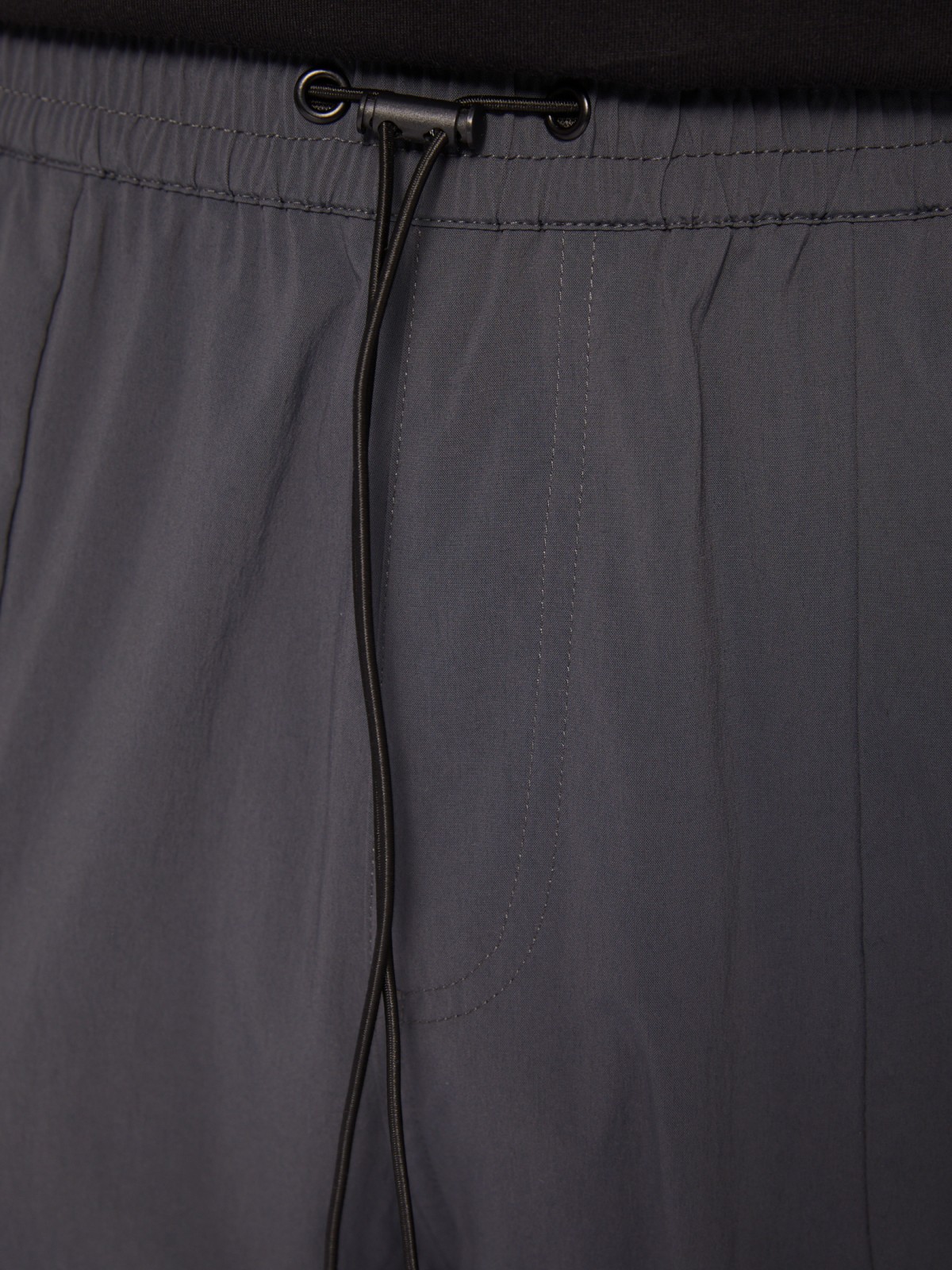 Брюки-джоггеры на кулиске с карманами карго zolla 01421730L041, цвет серый, размер 30 - фото 4