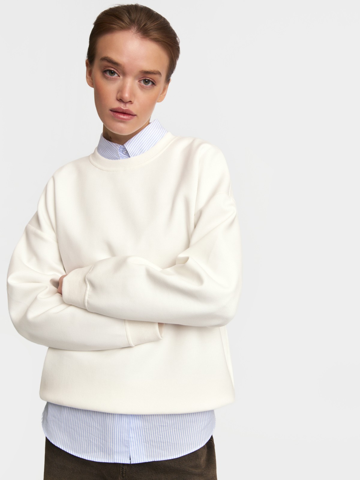 Свитшот однотонный без принта