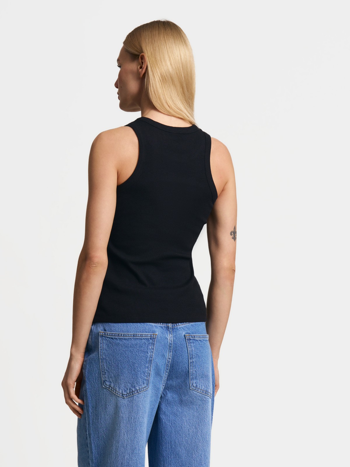 Майка из хлопка без рукавов