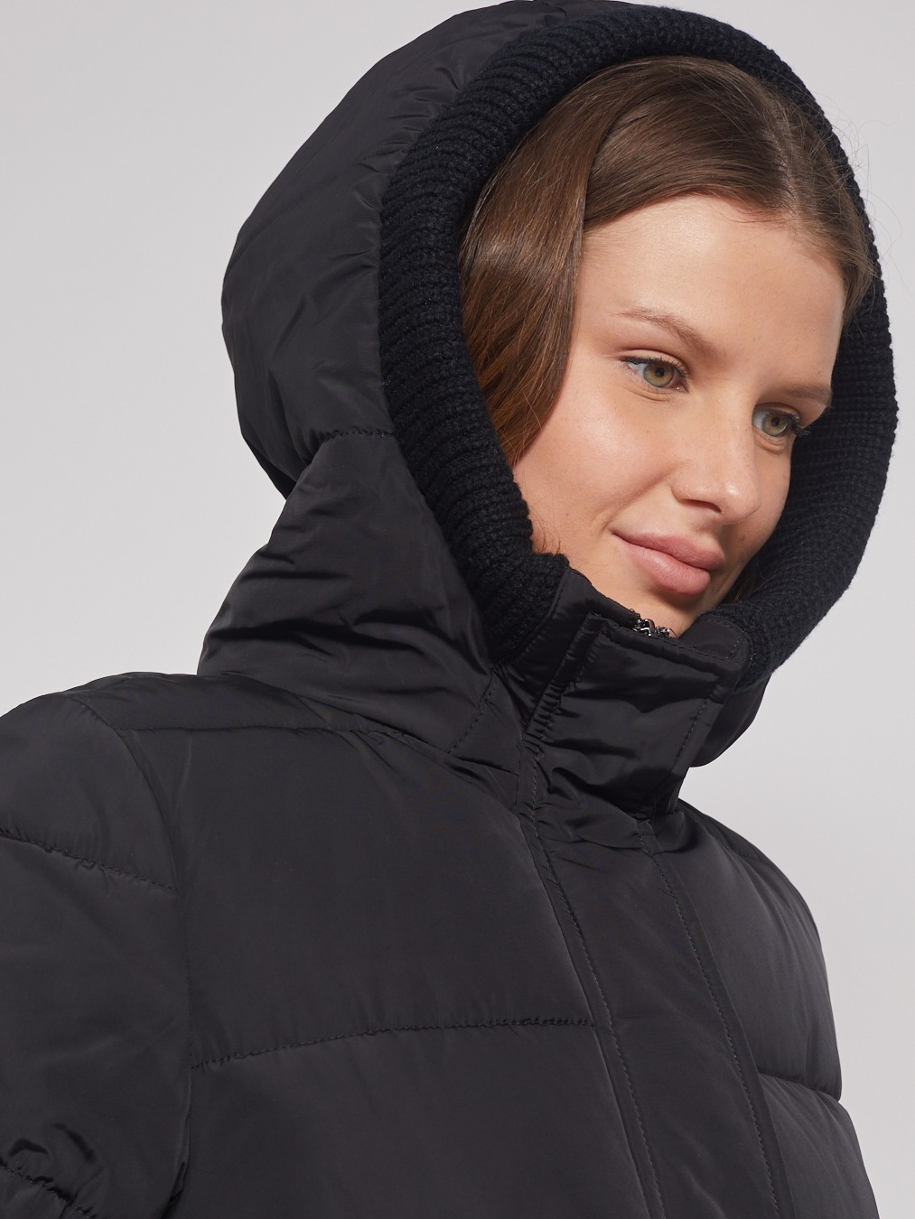 Тёплая куртка с удлинёнными манжетами zolla 022345102284, цвет черный, размер S - фото 6