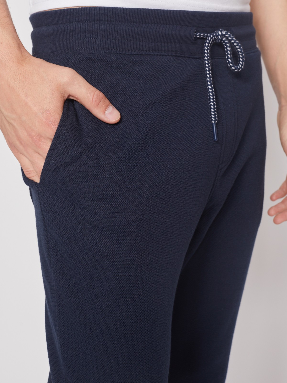 Спортивные брюки-джоггеры zolla 21231762F012, цвет синий, размер S - фото 3