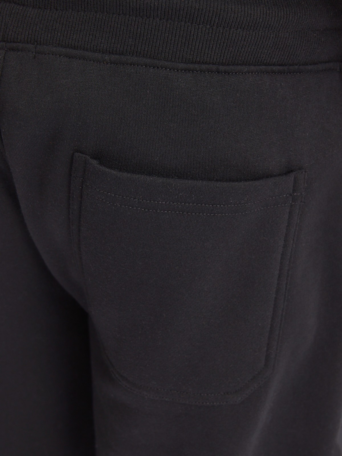 Утеплённые трикотажные брюки-джоггеры в спортивном стиле zolla 213337675022, цвет черный, размер M - фото 6