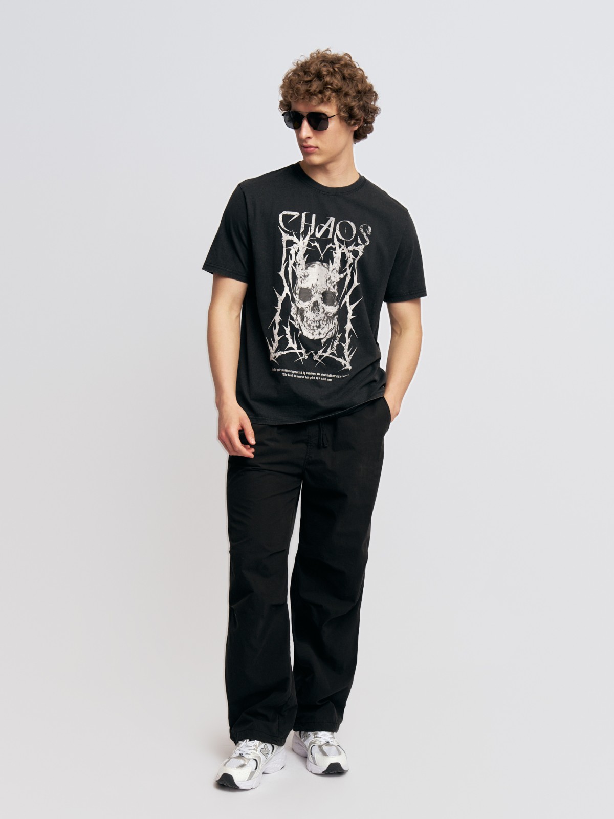 Футболка из хлопка с принтом