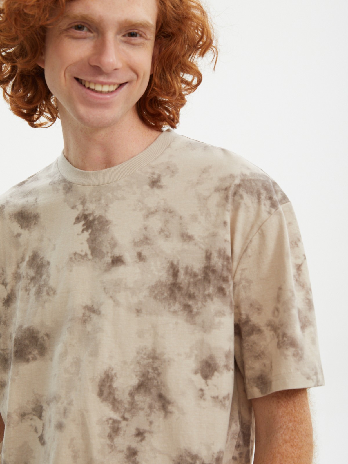 Футболка из хлопка с принтом