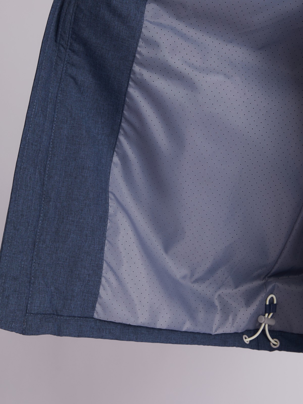 Куртка-ветровка с капюшоном zolla 013215602024, цвет голубой, размер M - фото 3