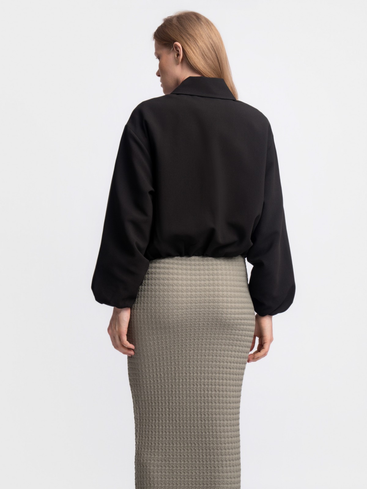 Куртка-бомбер с воротником