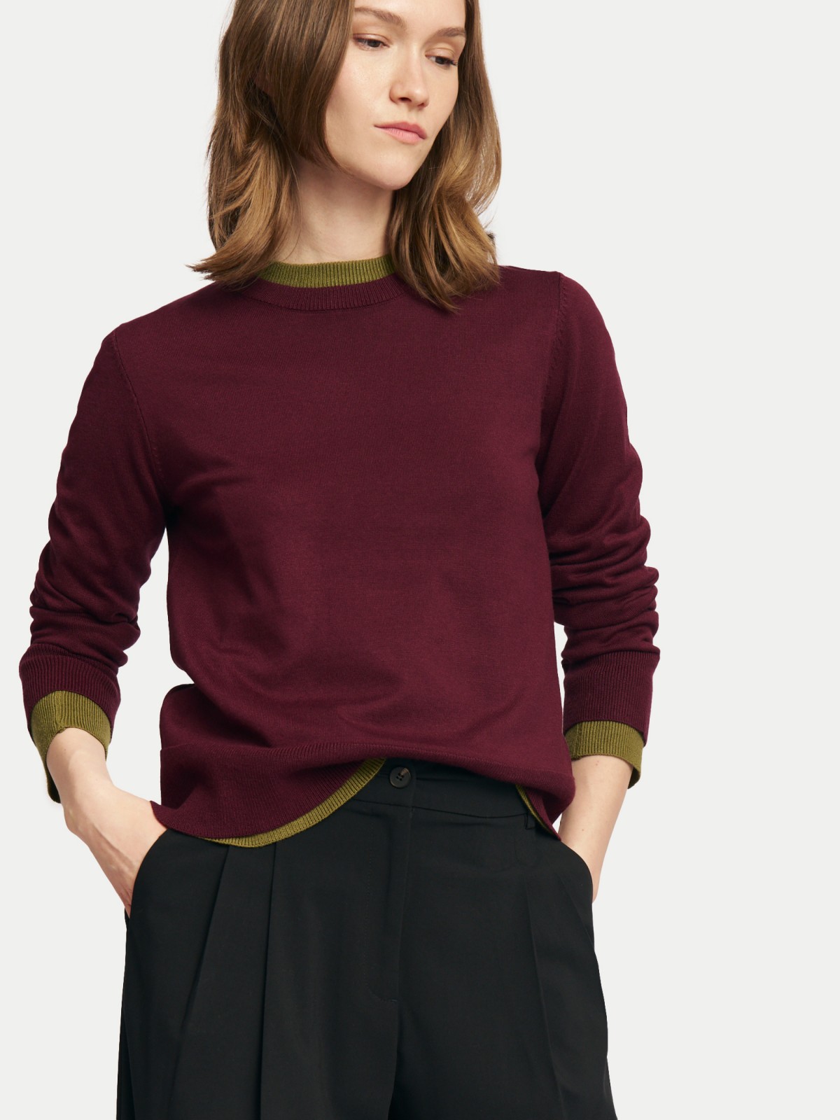 Джемпер из вязаного трикотажа