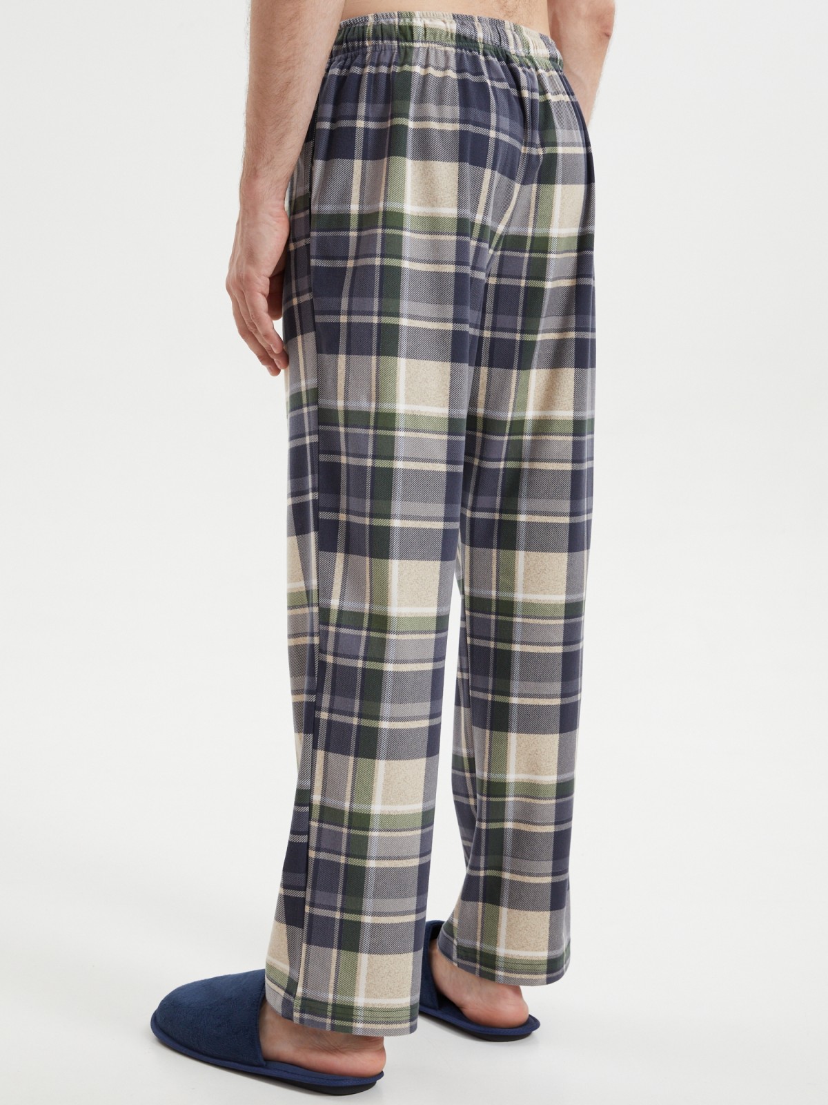 Брюки из флиса в клетку