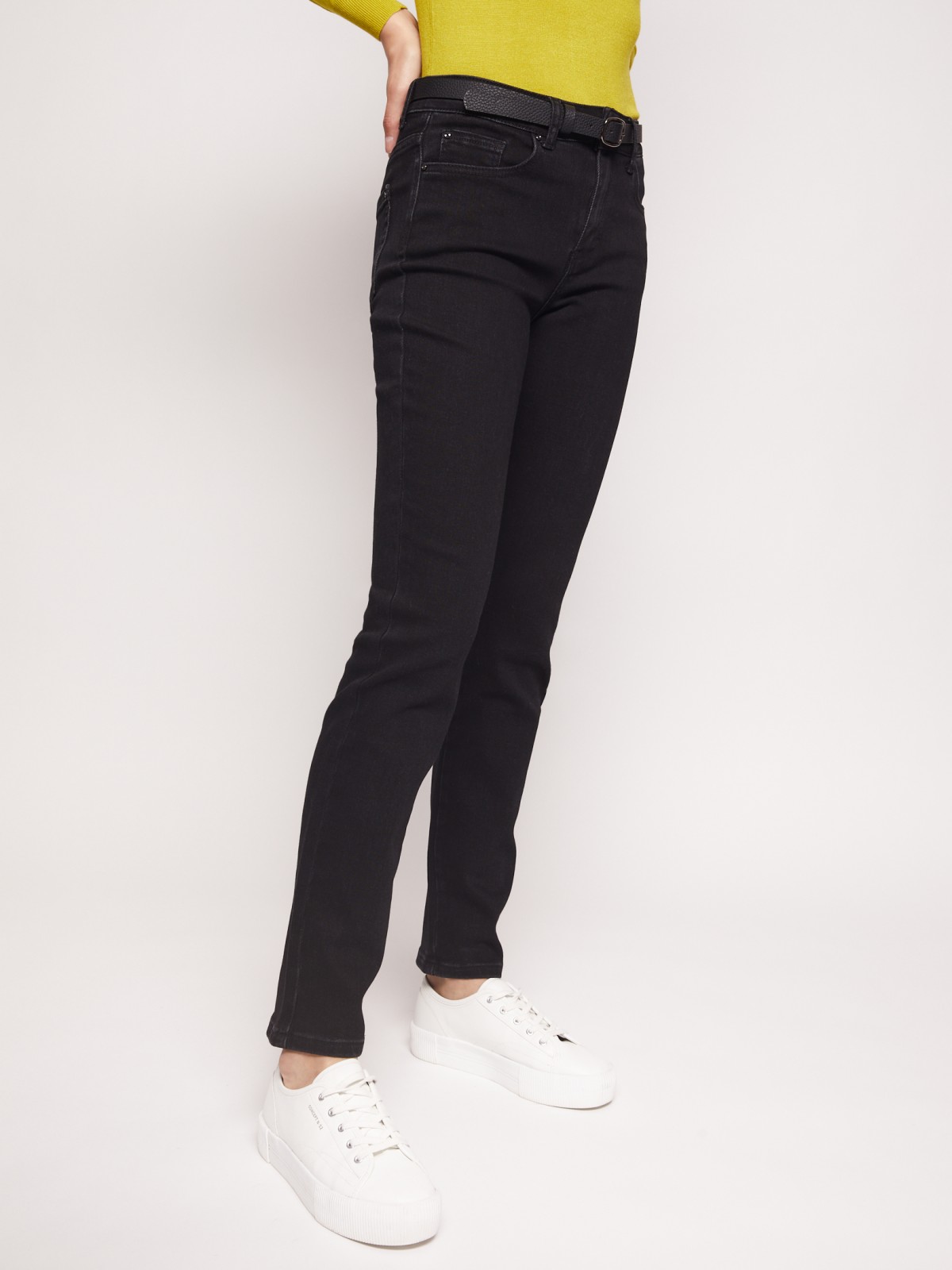 Брюки джинсовые zolla 02133714S053, цвет черный, размер 26 - фото 3