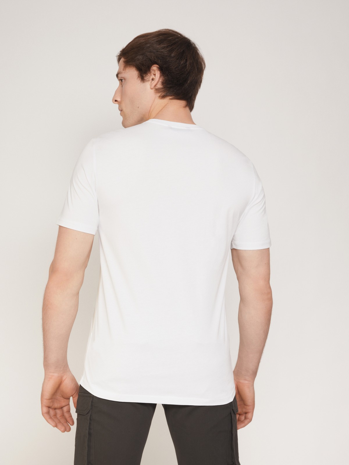 Хлопковая футболка с принтом