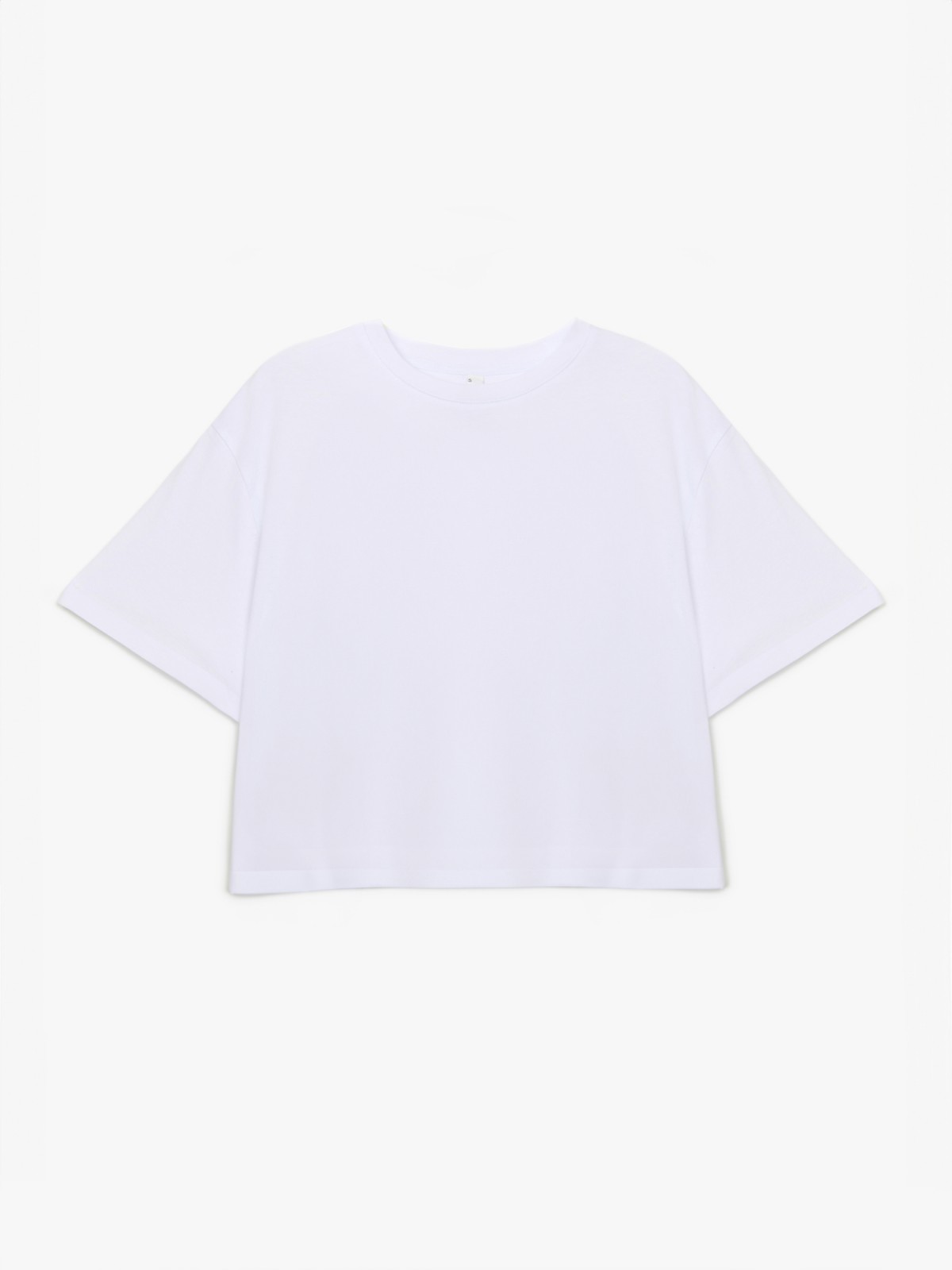 Футболка-топ из хлопка с коротким рукавом