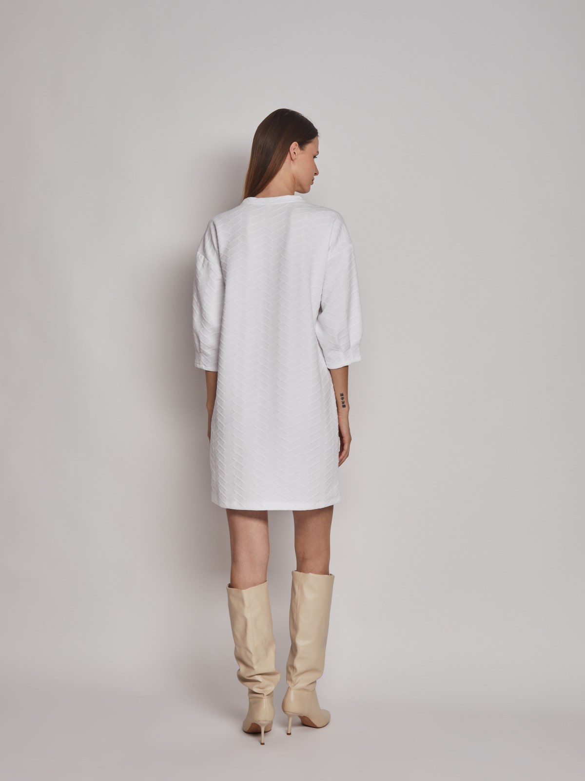 Платье кроеное zolla 02312819F083, цвет белый, размер XS - фото 6