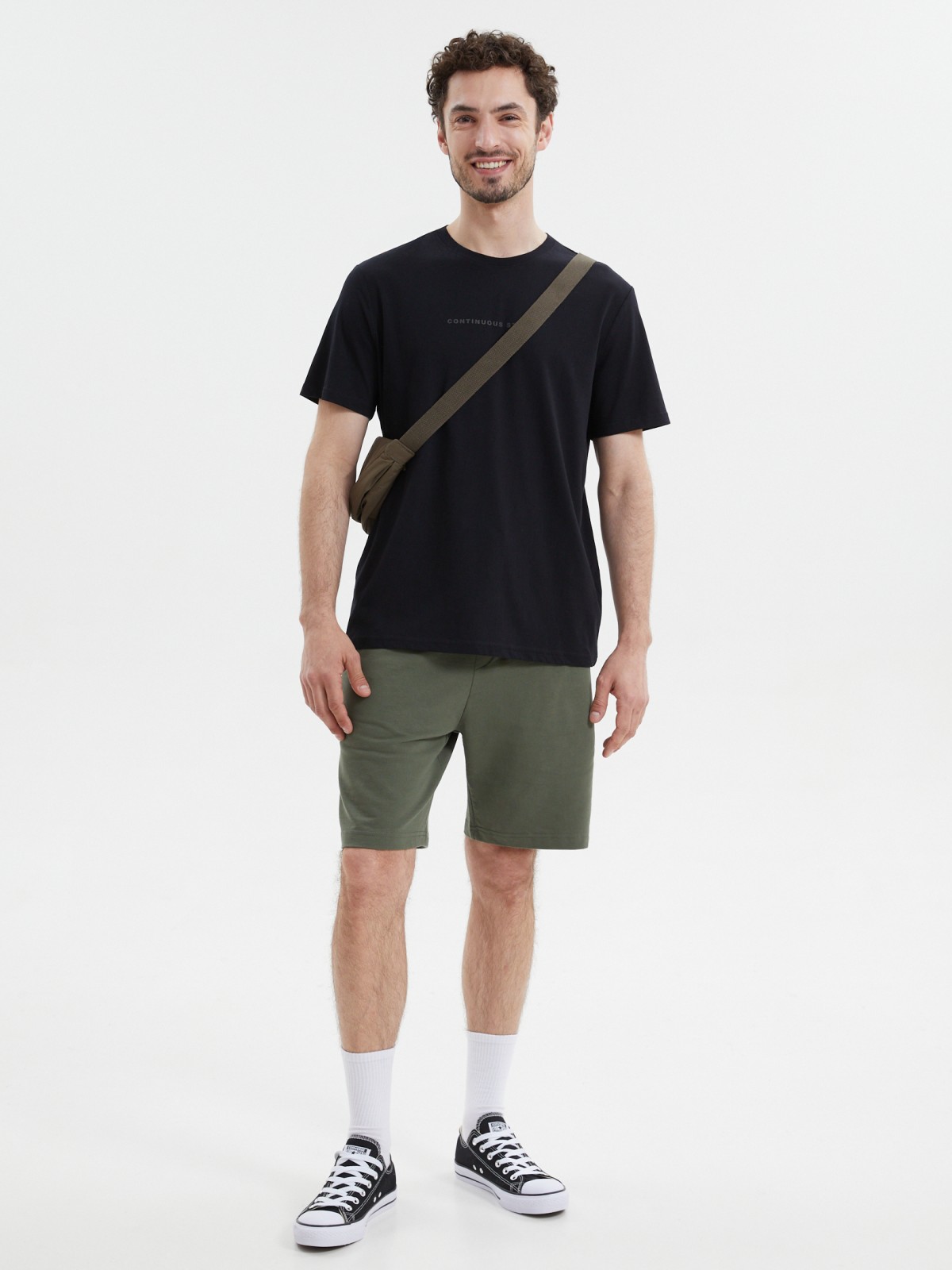 Трикотажные шорты на резинке из хлопка