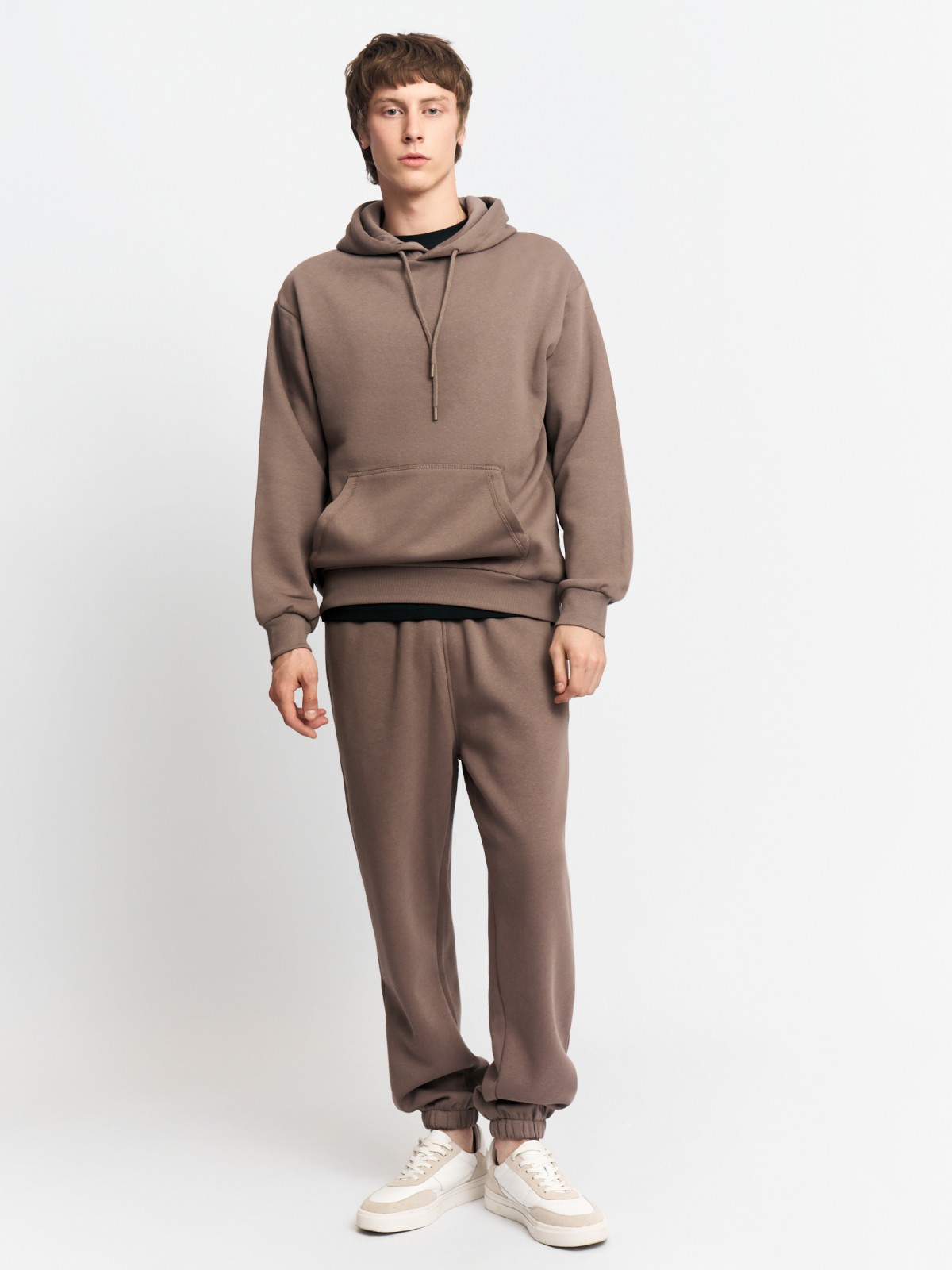 Утеплённый худи с капюшоном и начёсом