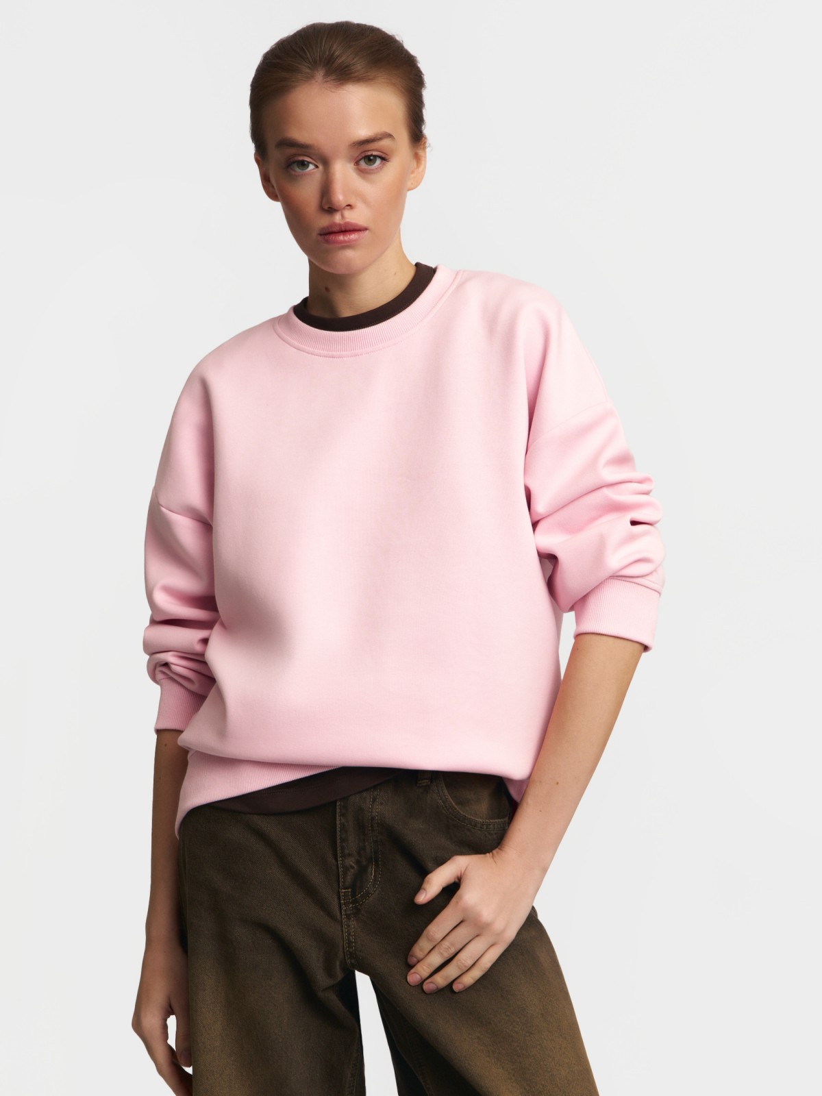 Свитшот однотонный без принта