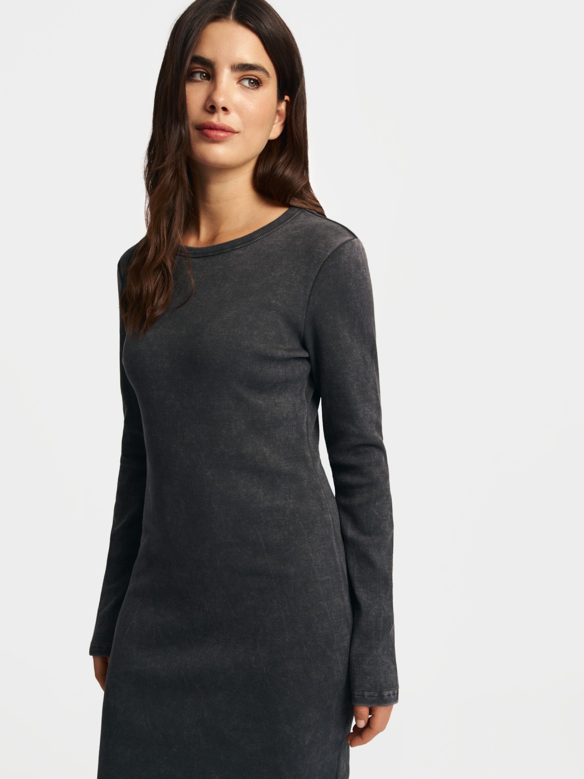 Трикотажное платье миди из хлопка