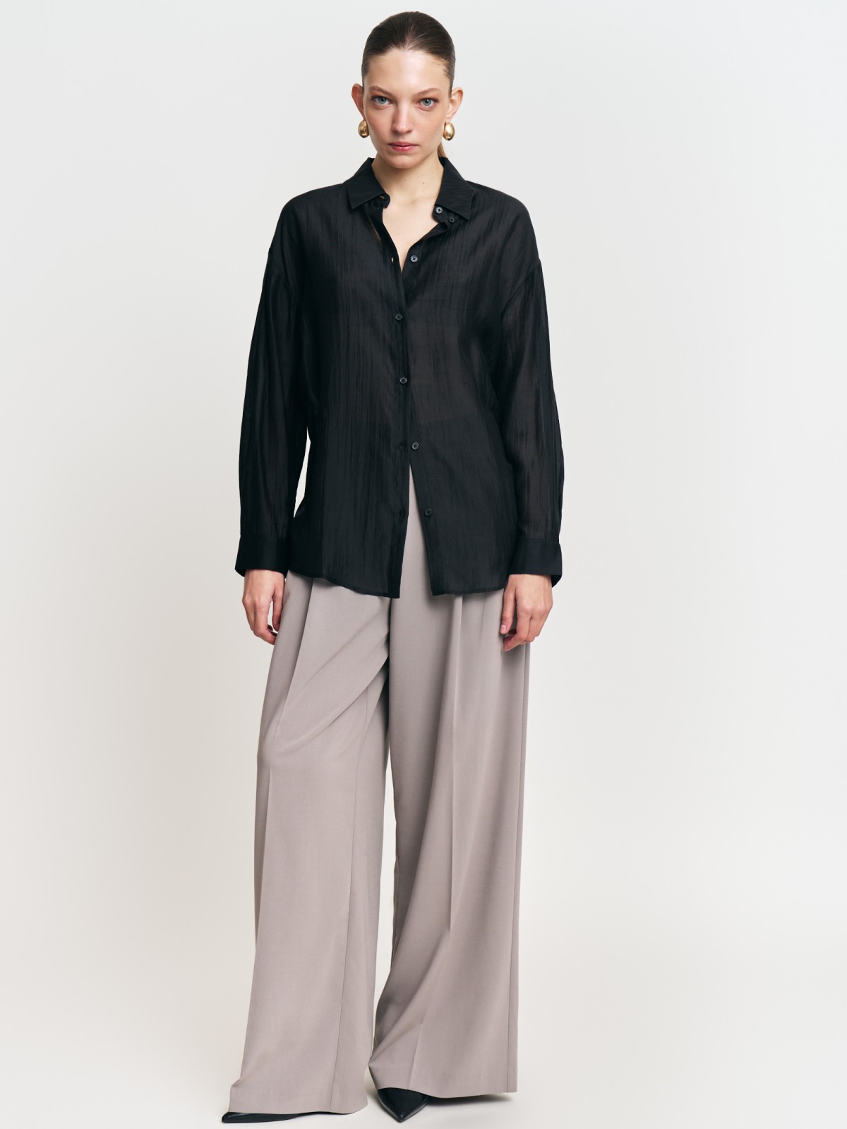 Брюки широкого силуэта Wide со стрелками