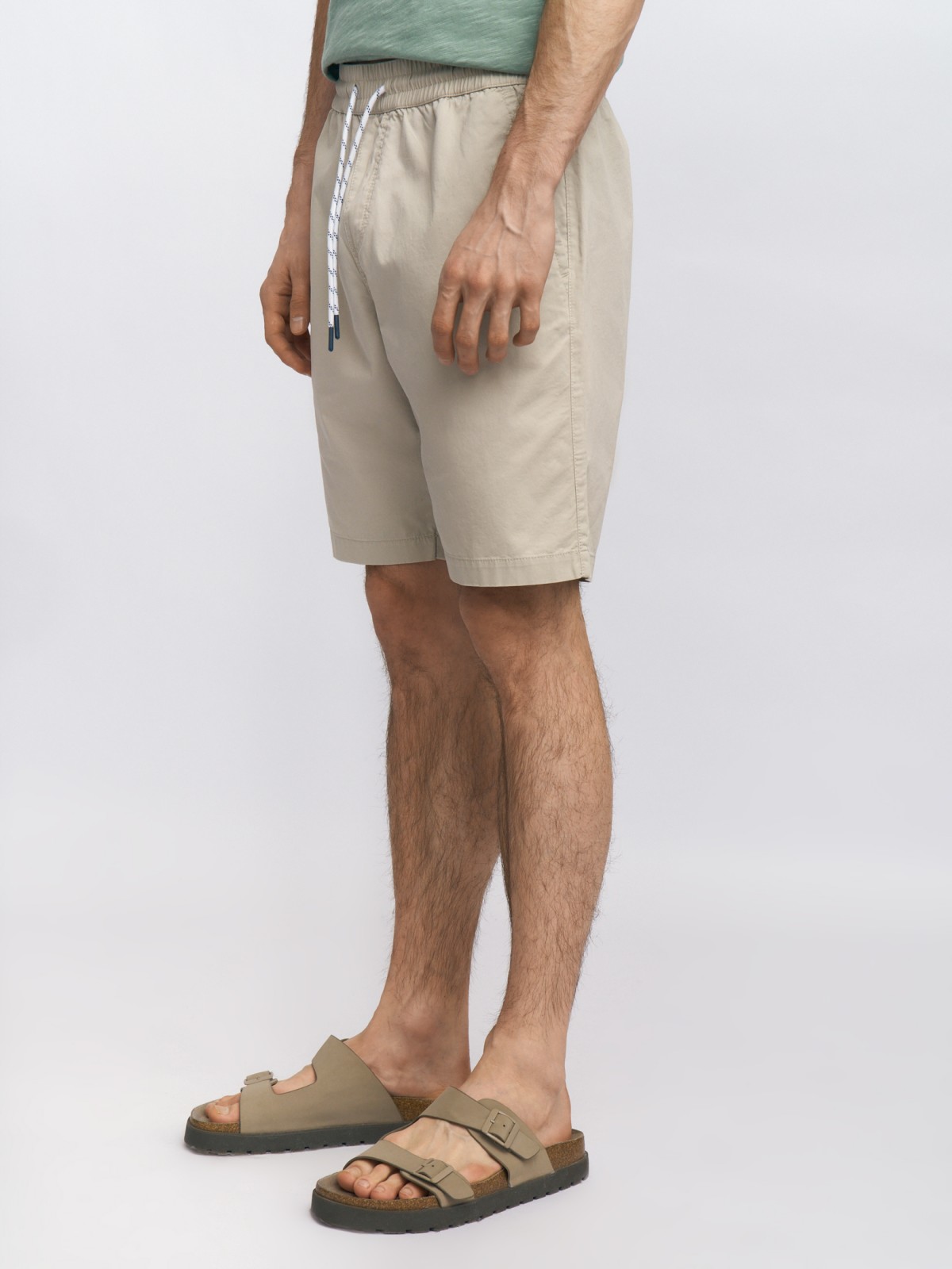 Удлинённые шорты на резинке из хлопка