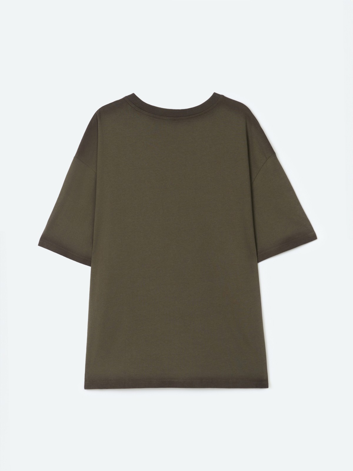 Футболка оверсайз из хлопка с надписью