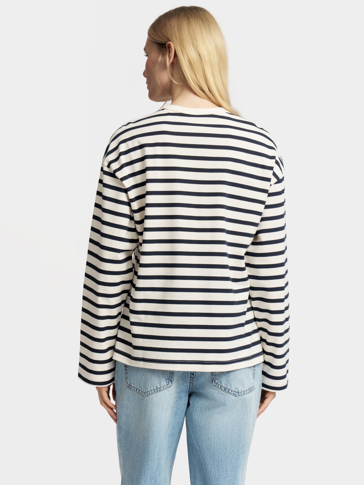 Лонгслив-тельняшка из хлопка в полоску