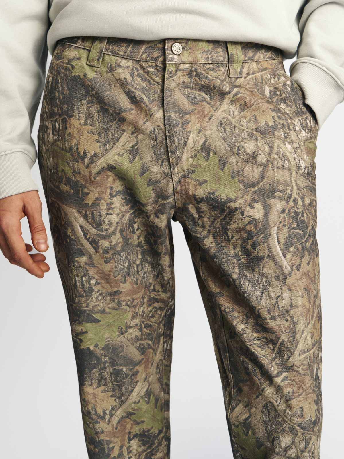 Брюки из хлопка с принтом