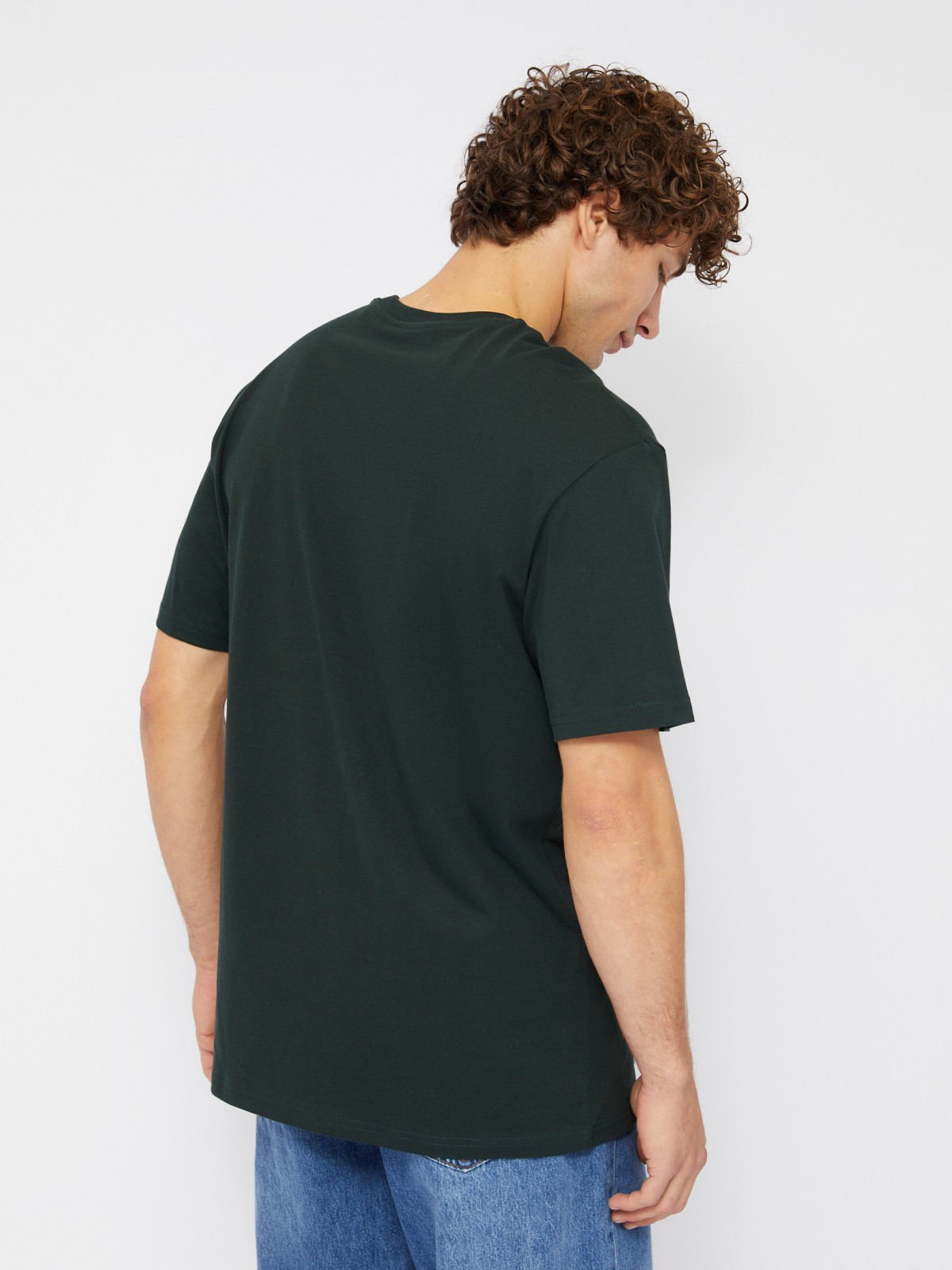 Футболка из хлопка с новогодним принтом