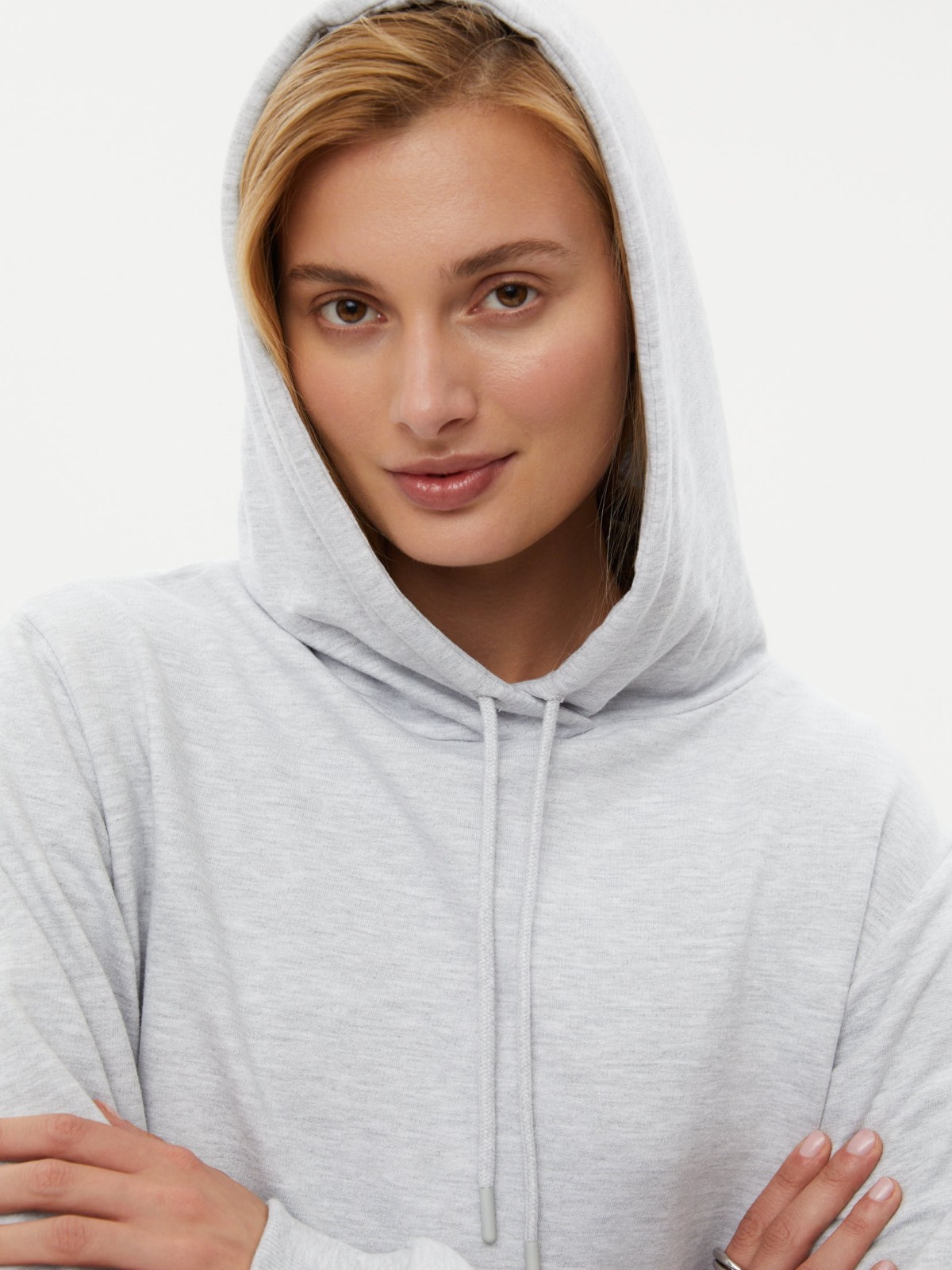 Утеплённый худи с начёсом и капюшоном