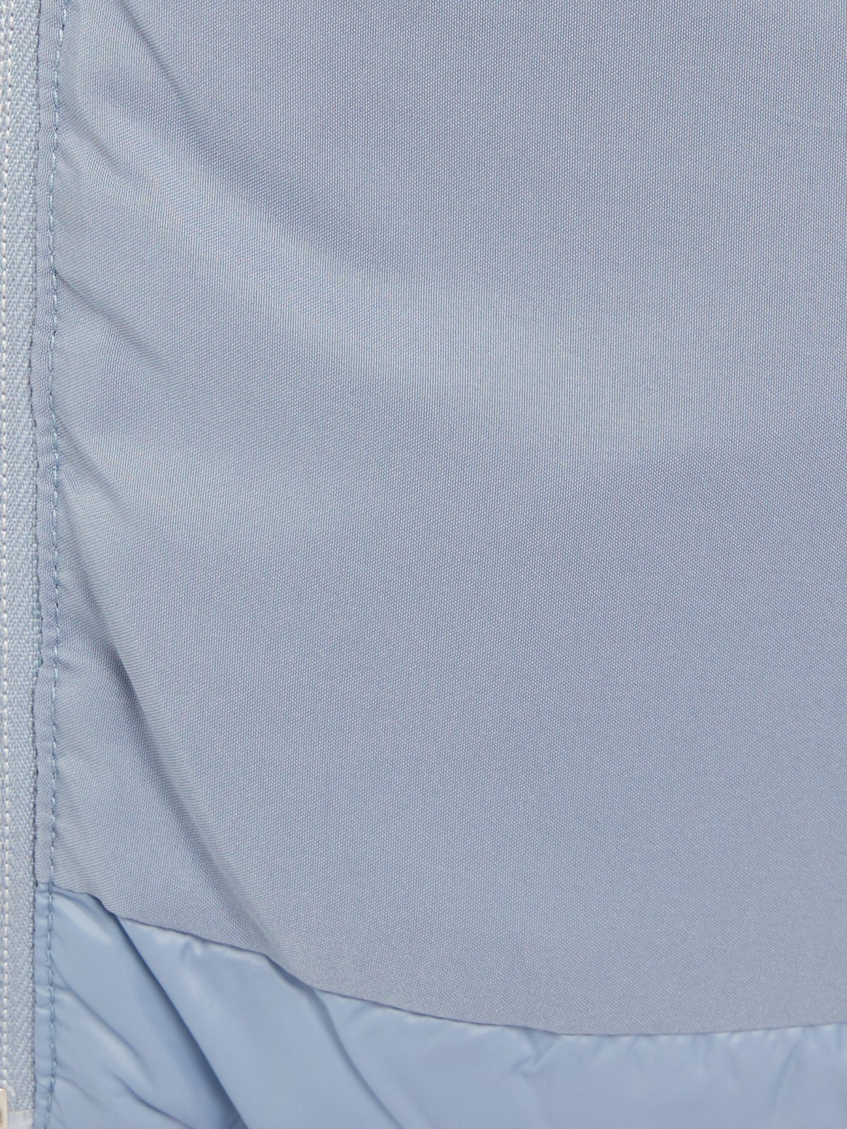 Утеплённая стёганая куртка укороченного фасона с капюшоном zolla 023335112224, цвет голубой, размер S - фото 5