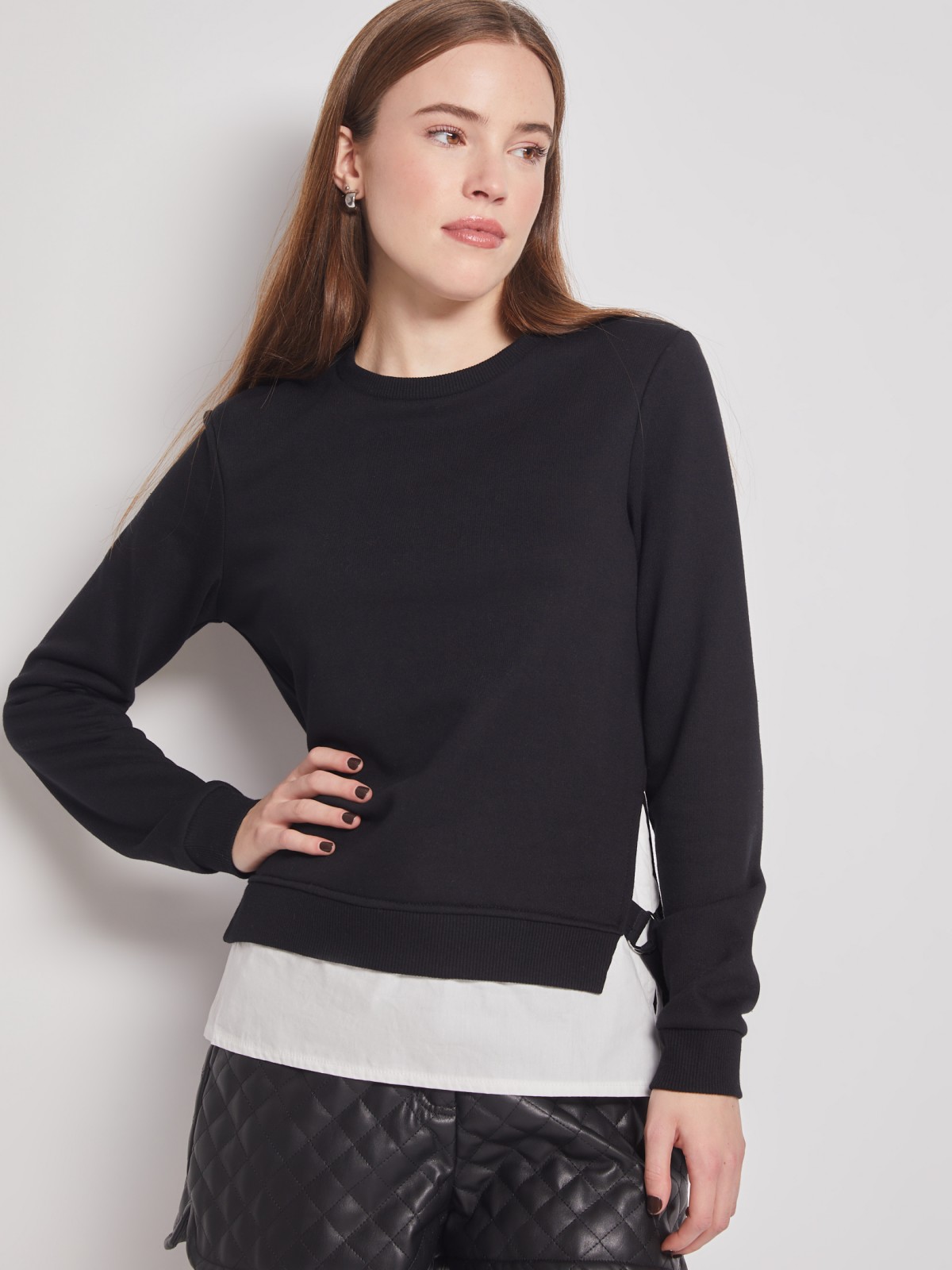 Комбинированный свитшот