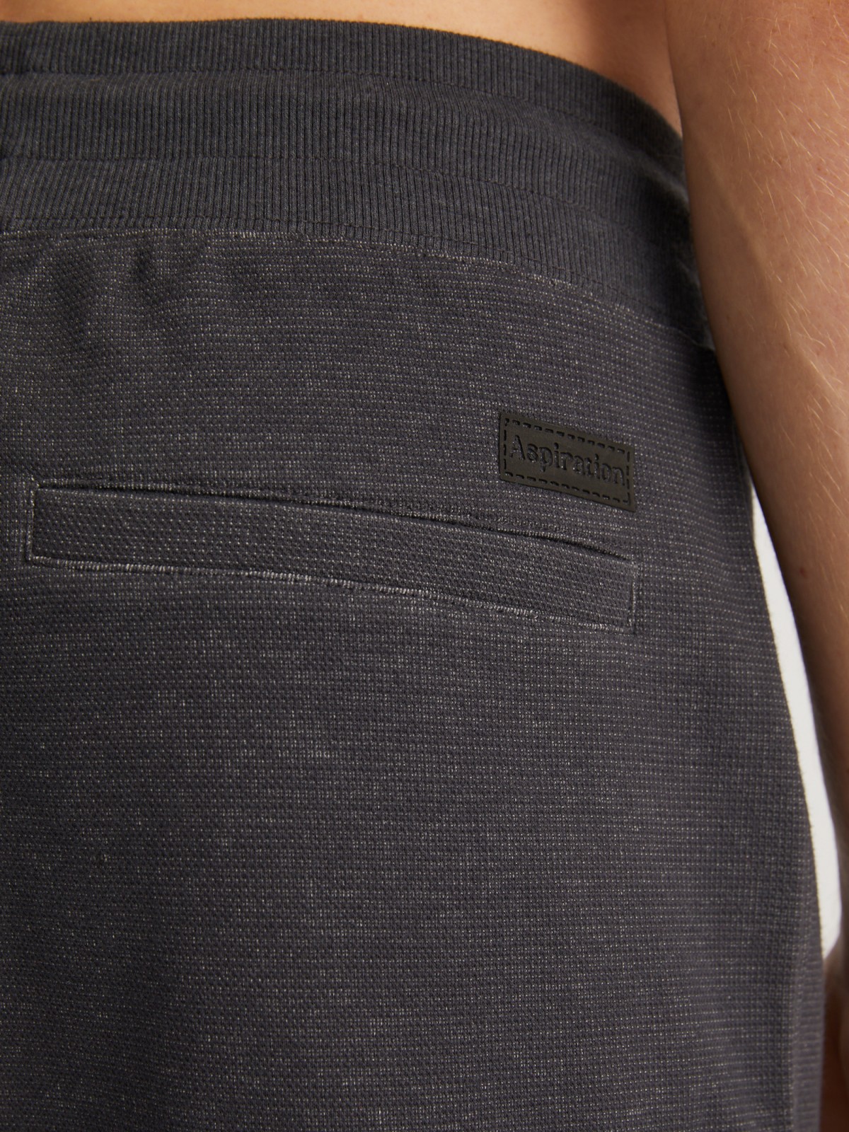 Трикотажные брюки-джоггеры в спортивном стиле zolla 014127679013, цвет темно-серый, размер S - фото 6