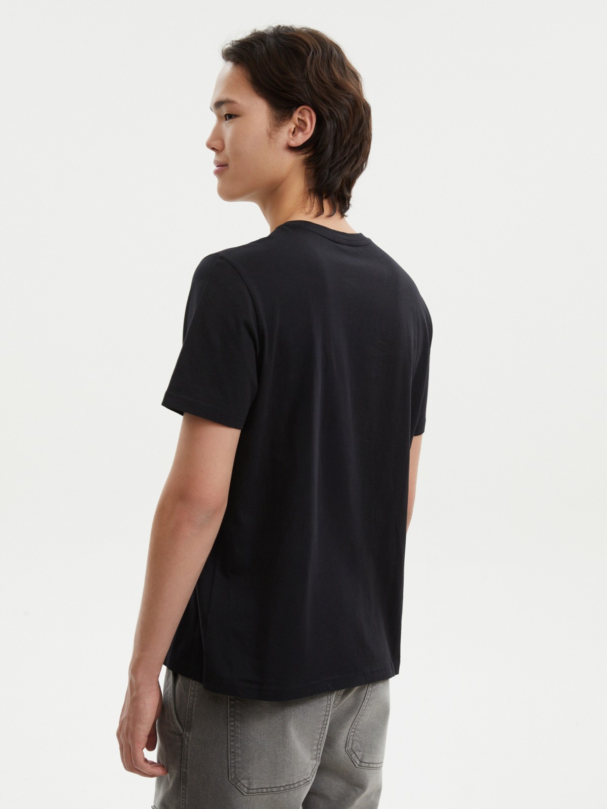 Футболка из хлопка с принтом