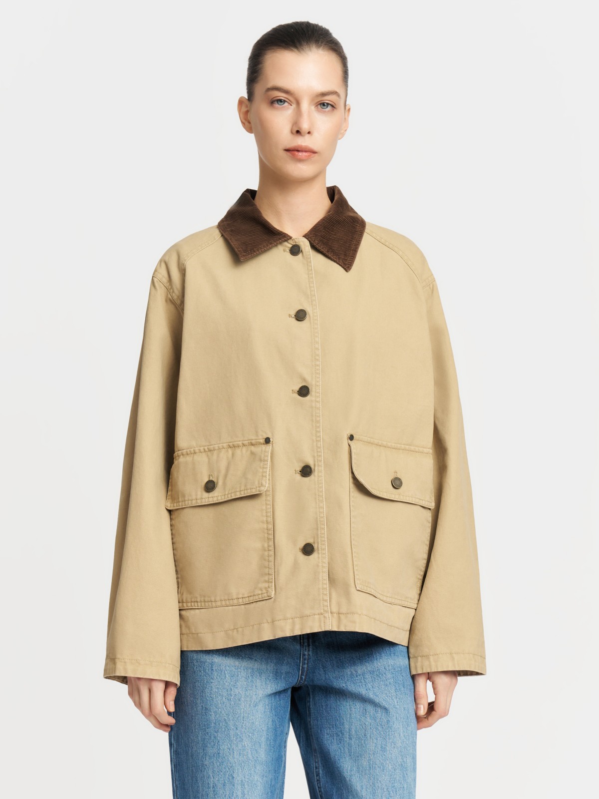 Куртка из хлопка на пуговицах