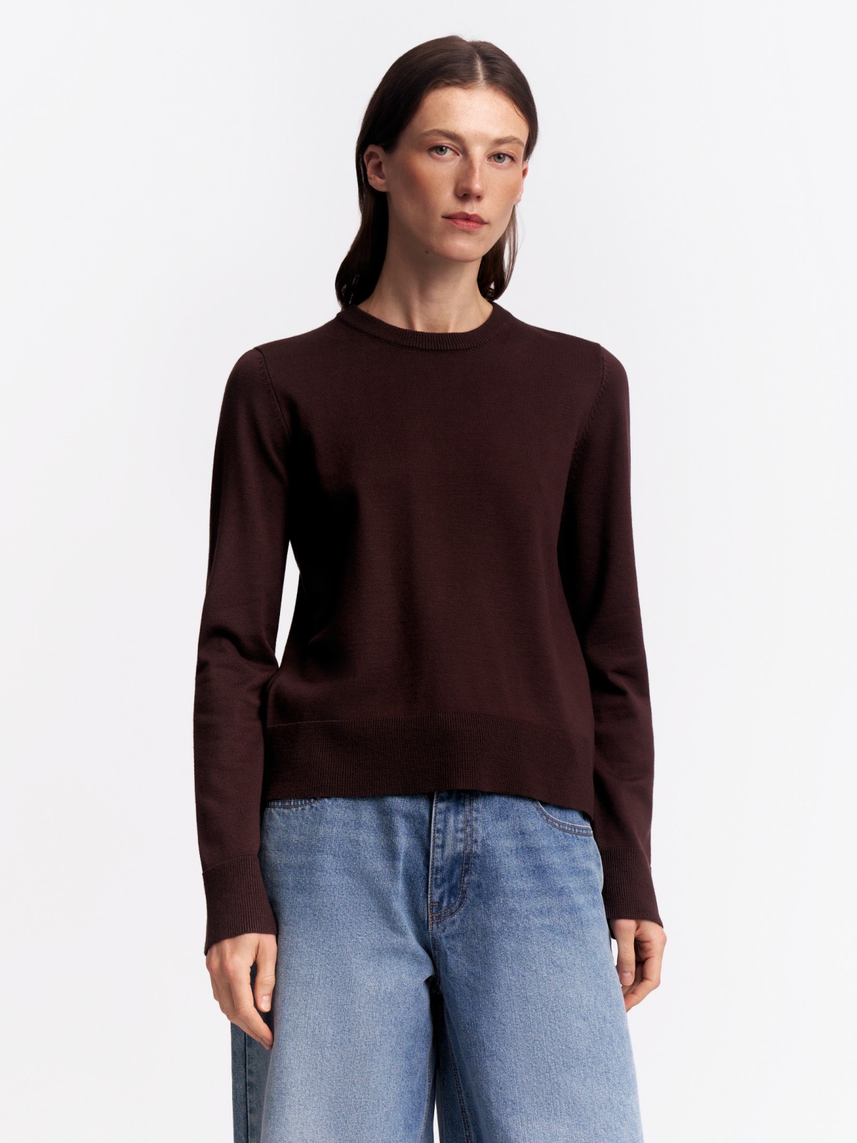 Джемпер из вязаного трикотажа