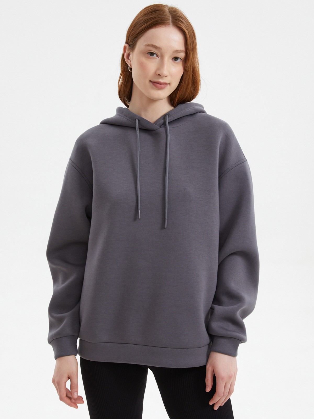 Трикотажный худи с капюшоном