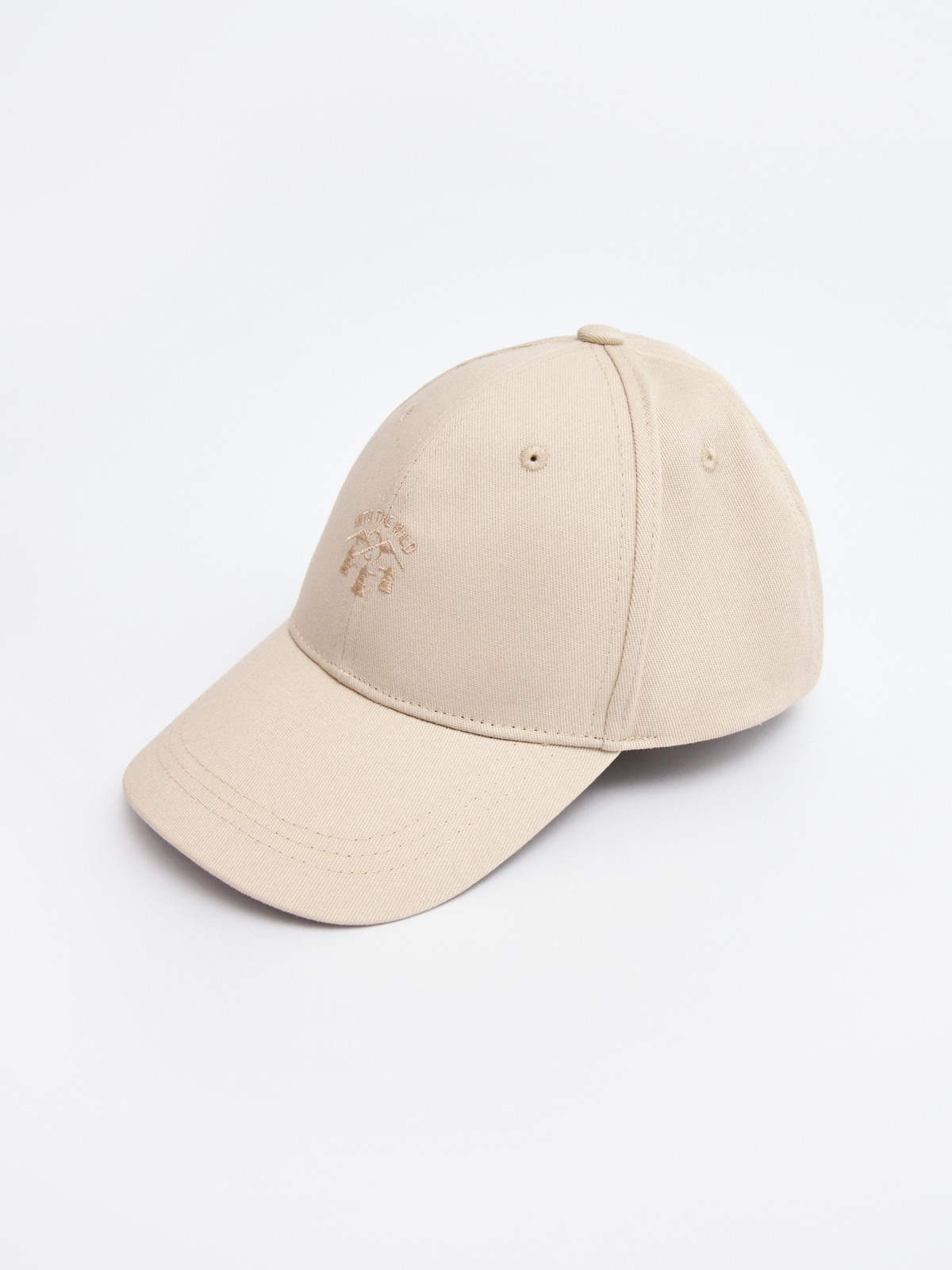 Бейсболка из хлопка с полукруглым козырьком