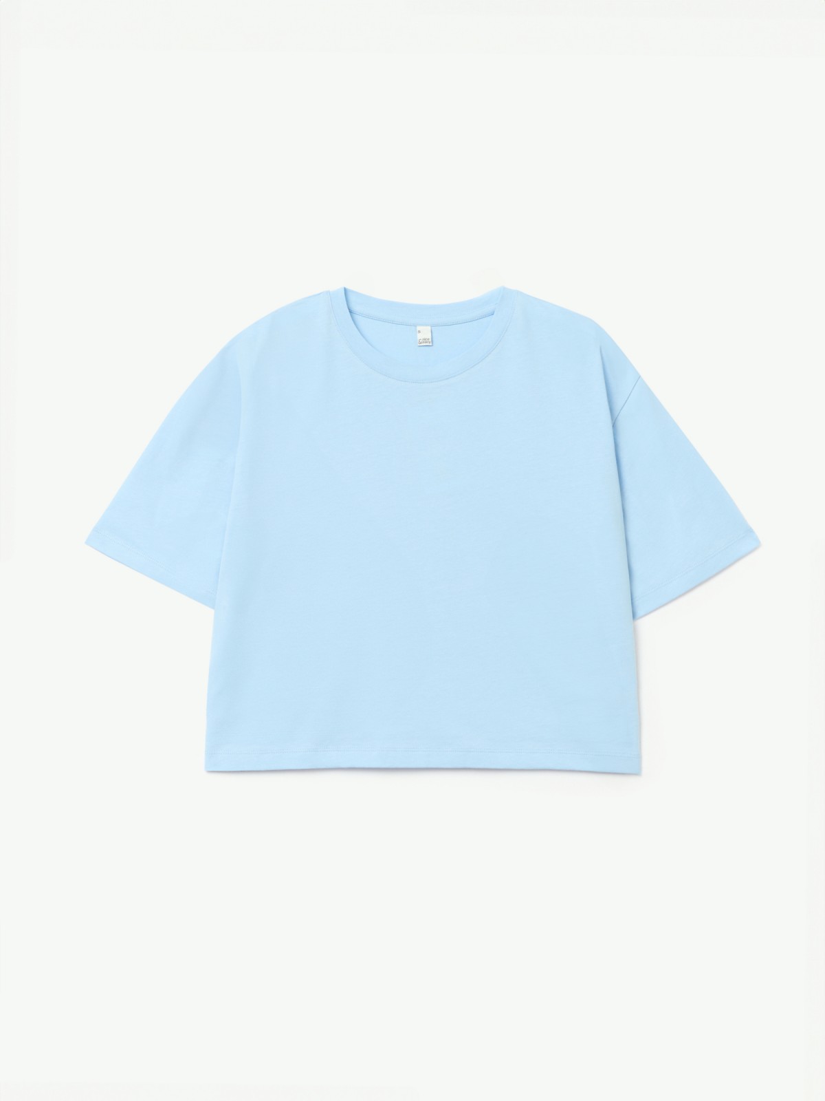 Футболка-топ из хлопка с коротким рукавом