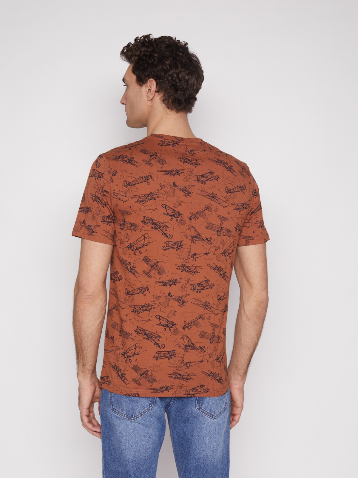 Принтованная футболка с коротким рукавом