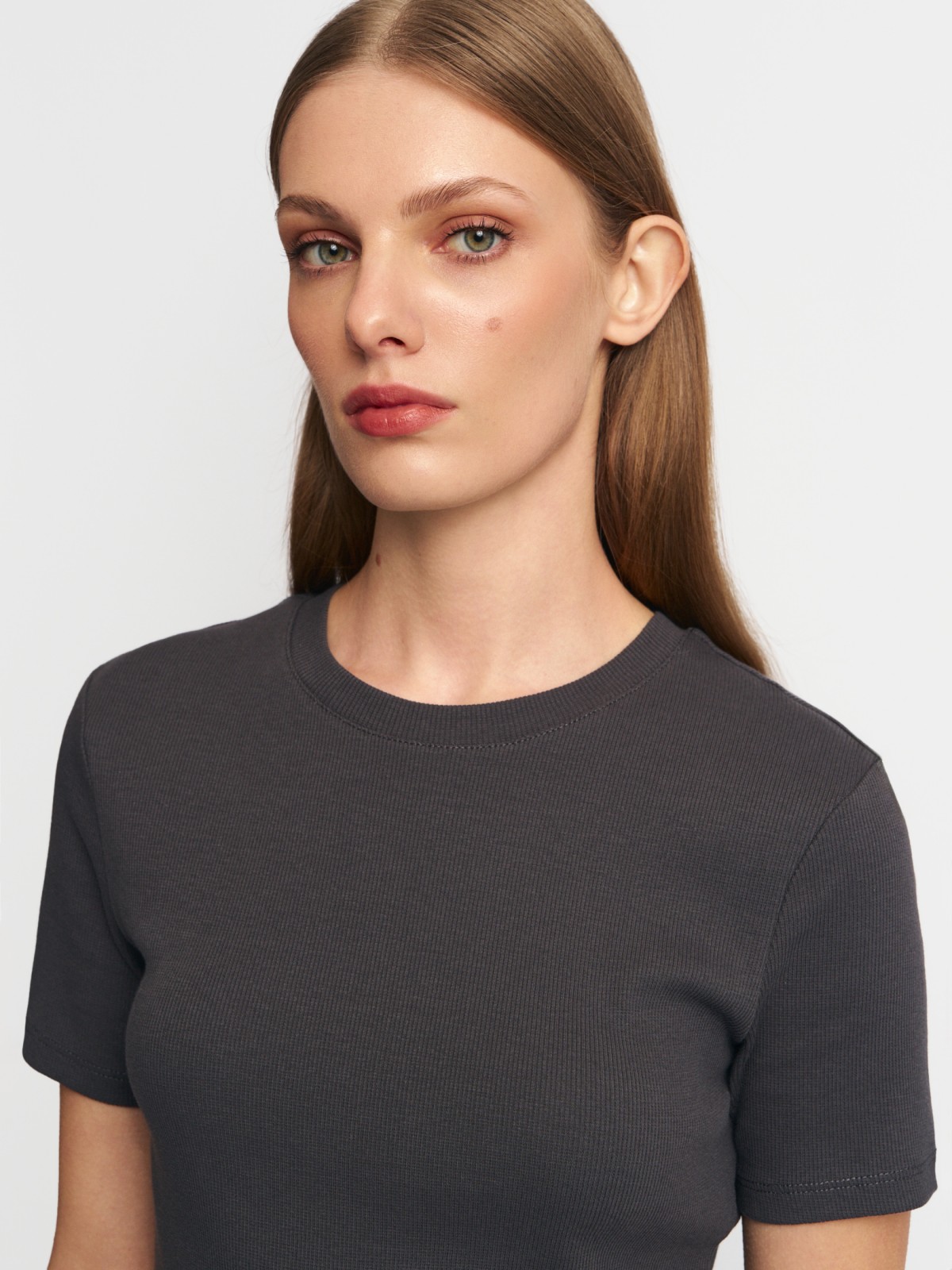 Футболка из хлопка однотонная