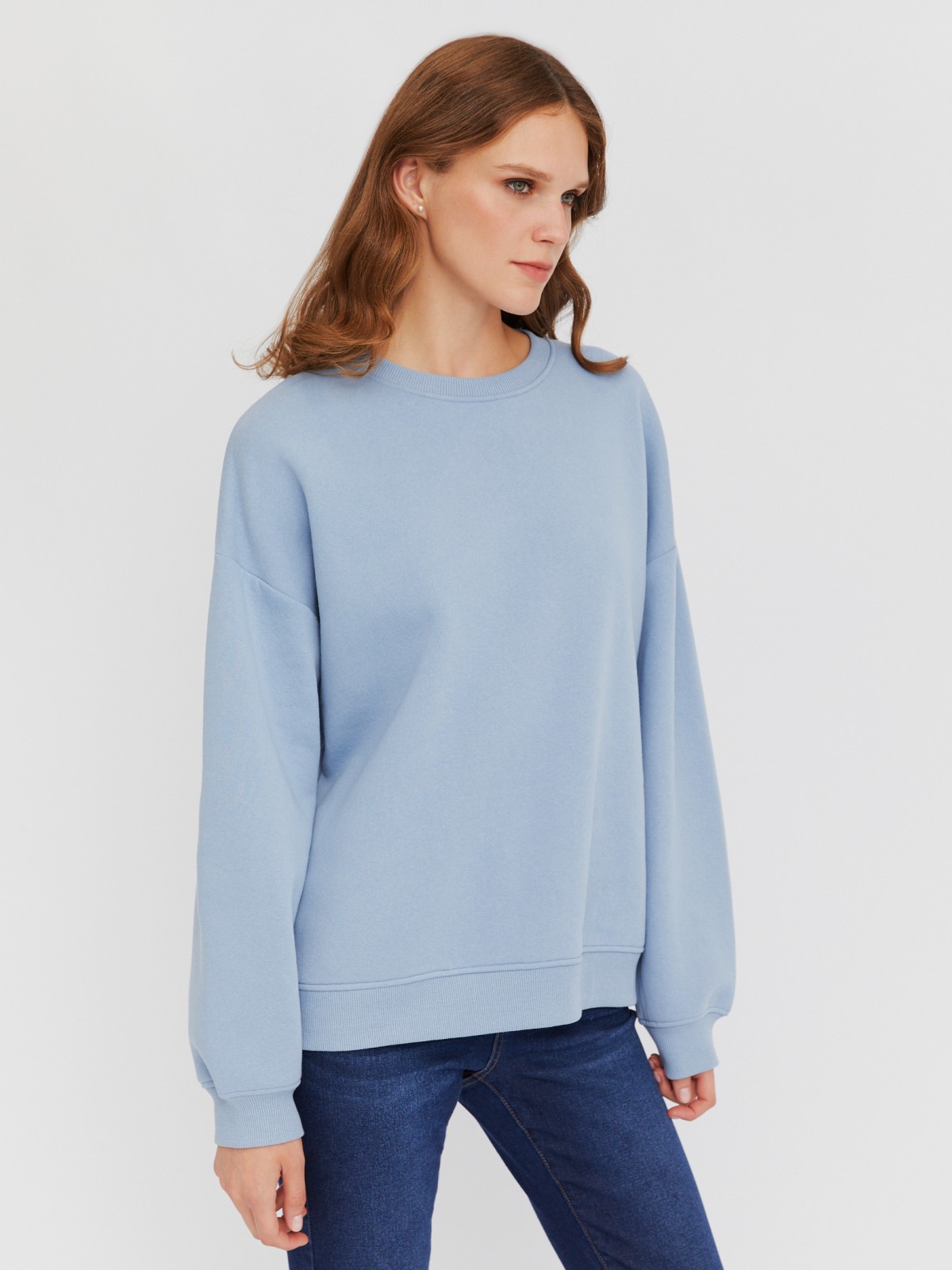 Базовый утеплённый свитшот с начёсом