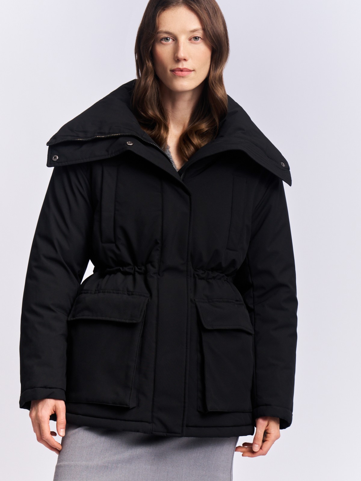 Куртка-парка на синтепоне с воротником