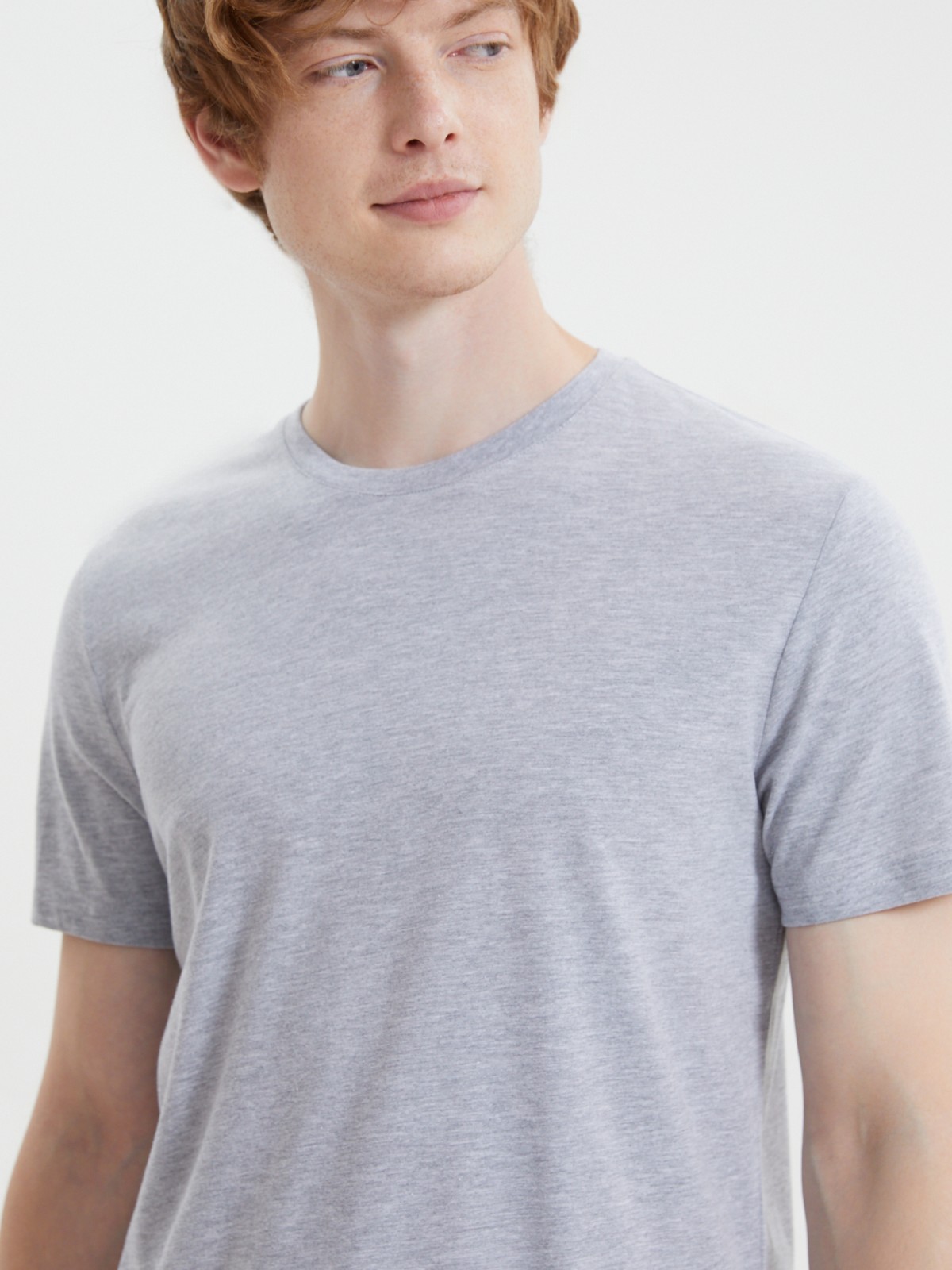 Трикотажная базовая футболка