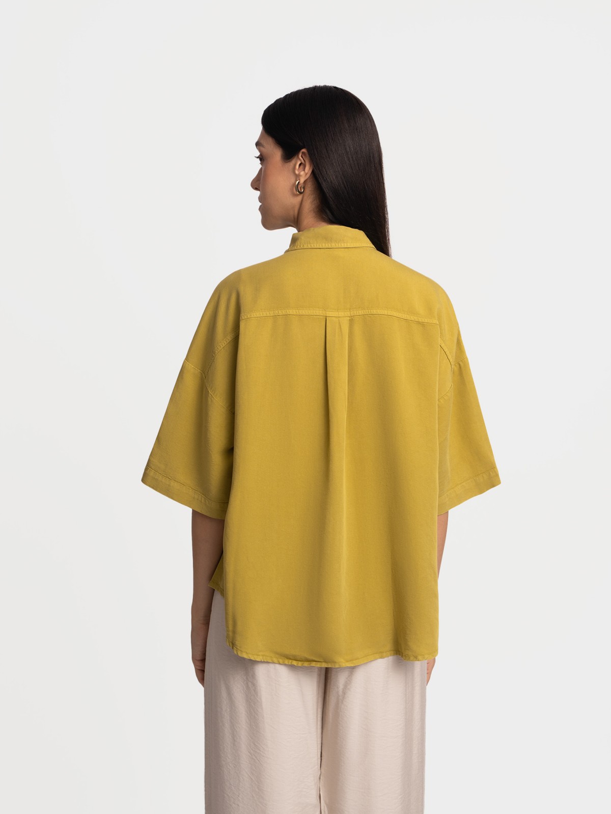 Рубашка оверсайз с коротким рукавом