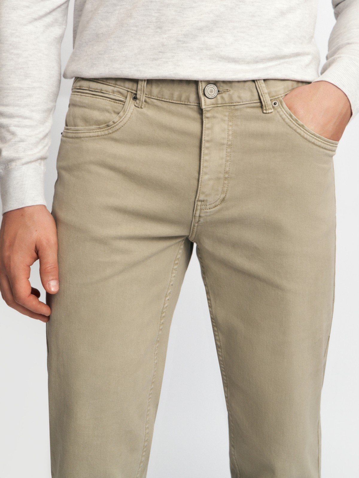 Джинсы фасона Tapered из хлопка