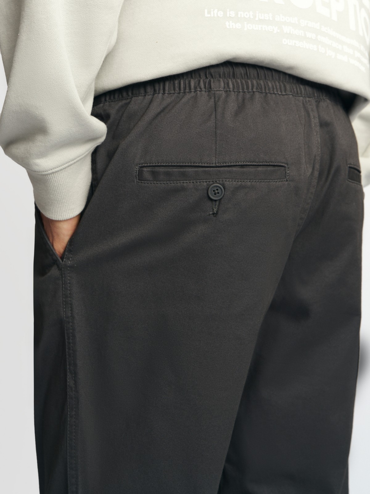 Брюки-джоггеры из хлопка на резинке