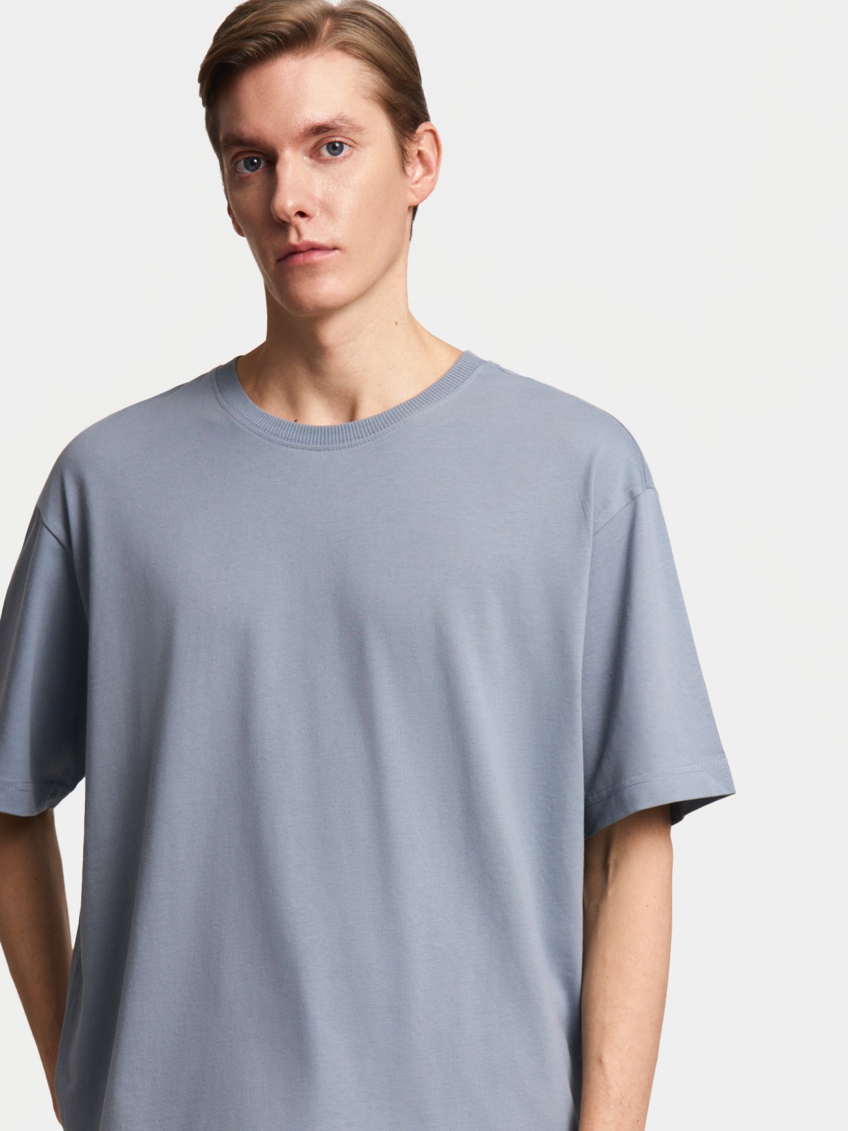 Футболка оверсайз из хлопка с коротким рукавом